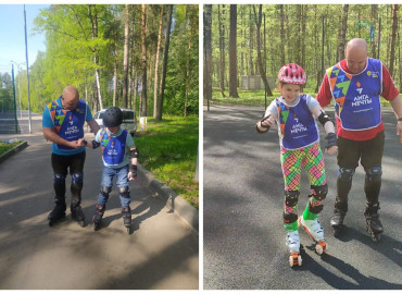 В Ярославле и Костроме открыли бесплатную школу катания на роликах для особенных детей